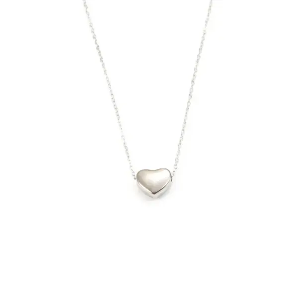 Wholesale 304 Stainless Steel Heart Shape PVD Coated 18K Real Gold Plated Basic Modern Style Classic Style Waterproof Non Tarnish Plating Snake Chain Lobster Trigger Clasp Closure Pendant Necklace