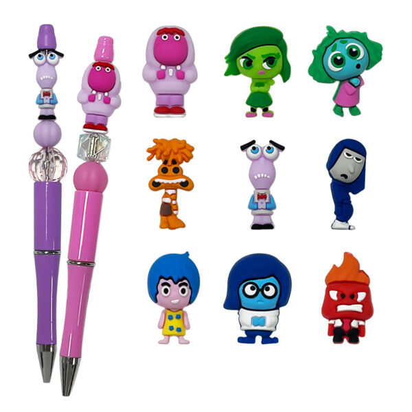 oly-1bf9354cfcd080e68132bdb05bd395f7 Wholesale Silicone Green Cartoon Character 3D DIY Beads