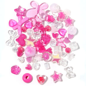 Rose + white series / Randomly mixed styles, about 50g/pack (40-50 pieces)