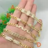 Wholesale Jewelry Hip-Hop Punk Geometric Copper Zircon 18K Gold Plated Polishing Plating Bracelets