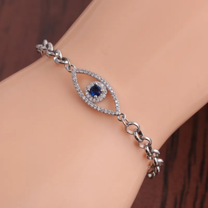 Wholesale Copper Fashion Devil'S Eye Bracelets