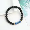 Casual Retro Round Mountain Volcanic Rock Bracelets In Bulk