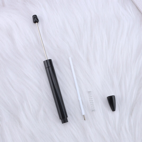 Wholesale New DIY Beaded Pen Macaron Color Long Large Capacity Refill Ballpoint Pen Printable Logo