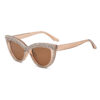 Wholesale Trendy retro street punk sunshade sunglasses women's personalized diamond sunglasses ins