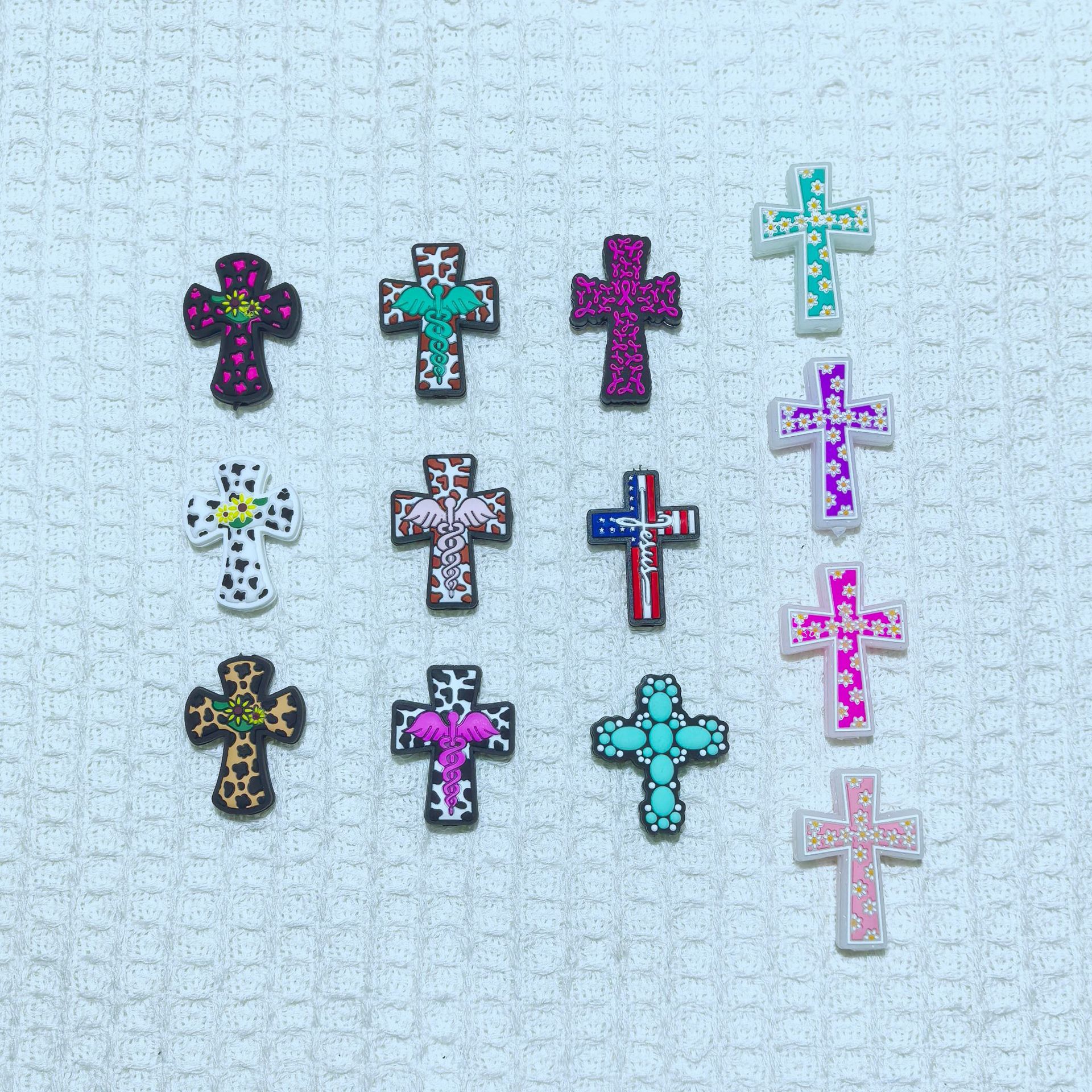 Wholesale cross variety series silicone cartoon beads
