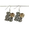 Wholesale Acrylic earrings with lettering, vintage style.