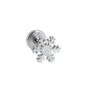 Snowflake Silver / 1.2*10mm