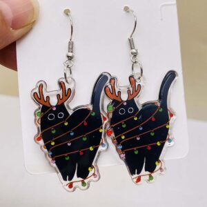 Creative Acrylic Earrings for Christmas - 09