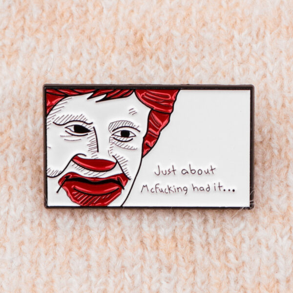 Wholesale Cartoon cute quote brooch metal alloy badge