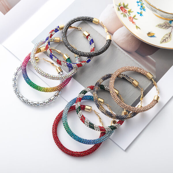 Wholesale Christmas and Independence Day Gradient Color Earrings