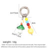 Wholesale Street Dopamine Colorful Beaded Keychain