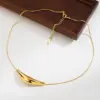Wholesale Jewelry Simple Style Geometric Round Heart Shape 304 Stainless Steel 18K Gold Plated Plating Stainless Steel Necklaces