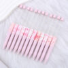 Wholesale New DIY pink bow-print beaded pen, perfect for a girly look.