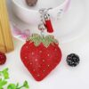 oly-1c51f2aa5b8071af460861edf1272558 Wholesale Cute rhinestone fruit strawberry keychain