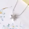 Wholesale 304 Stainless Steel Star PVD Coated 18K Real Gold Plated Simple Style Waterproof Non Tarnish Plating Pendant Necklace