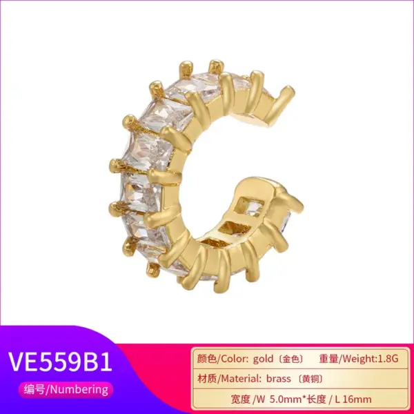 oly-1c5c14a525bcec1a7c47f3e0bfc9d701 Wholesale Fashion Geometric Plating Copper Artificial Gemstones Earrings
