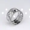 Wholesale Retro Solid Color Titanium Steel Plating Open Ring 1 Piece