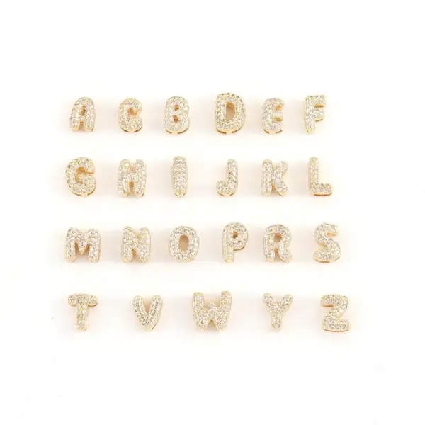 Wholesale Jewelry Elegant Simple Style Letter Copper Zircon Bracelets Box Chain Tennis Chain