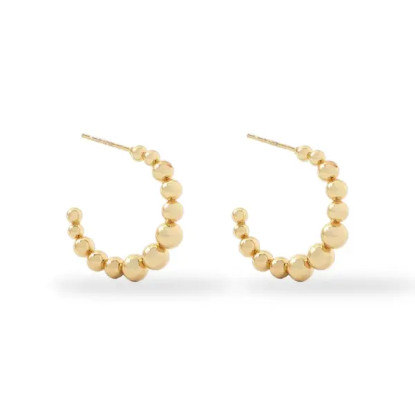 Wholesale PVD Coated 18K Gold Real Gold Plated Geometric 201 Stainless Steel Fashion Waterproof Non Tarnish Earrings