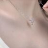 Wholesale Shining Gemini Magic star necklace 2023 new light luxury niche high-grade clavicle chain summer Women
