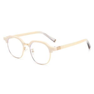 Off-white gold frame transparent sheet