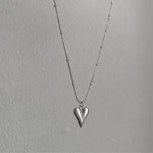 Clip Beads Heart / Steel Color