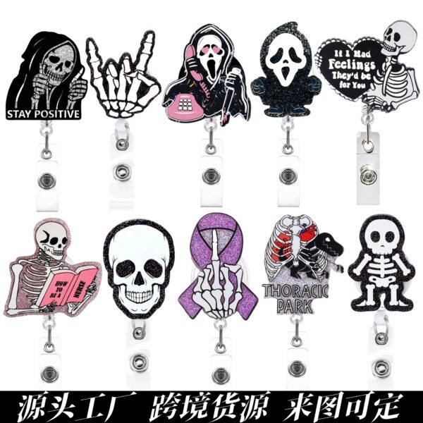 Wholesale Blackened Skeleton Medical Easy Pull Buckle