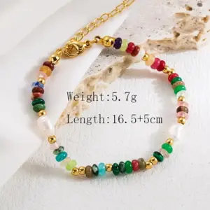 Colorful Natural Stone Bracelet