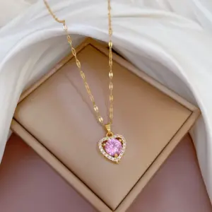 G512 Powder Titanium Steel Chain Copper Pendant