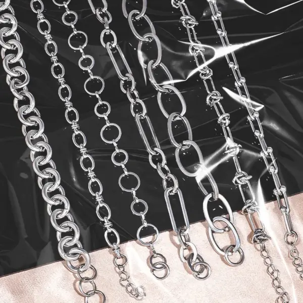 Wholesale Real Gold Plated Geometric Solid Color 304 Stainless Steel Retro Simple Style Waterproof Non Tarnish 304 Stainless Steel Bracelets