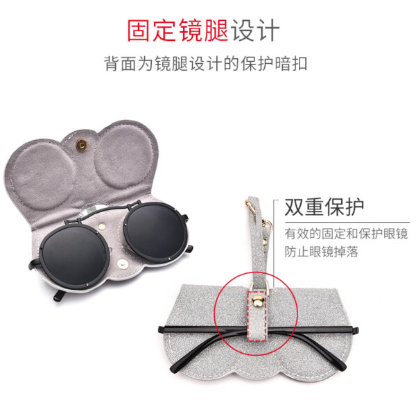 oly-1cd829cd4f67d7c8fc3adf008a38a202 Wholesale Glasses clip soft bag girl cute rtable sunglasses frame protective case glasses bag anti-pressure sunglasses storage bag