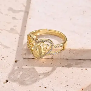 Hollow Pattern Virgin Ring (Gold) / 1 Pc/Package