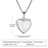 Wholesale PVD Coated Real Gold Plated 18K Gold Heart Shape 304 Stainless Steel Simple Style Waterproof Non Tarnish 304 Stainless Steel Necklace Pendant