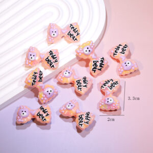 One orange cartoon bow