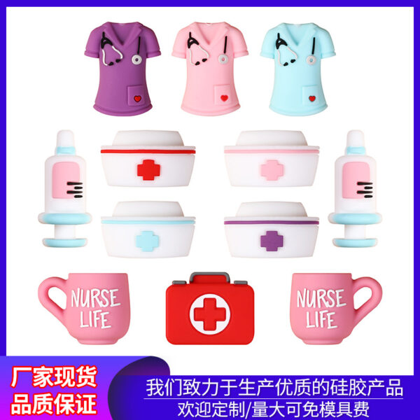 Wholesale 3D silicone beads DIY necklace decorations cartoon beads