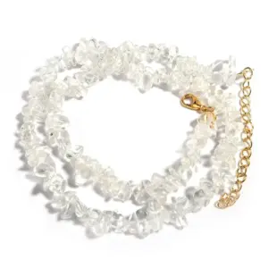 Crystal / 43cm Long Tail Chain 5cm