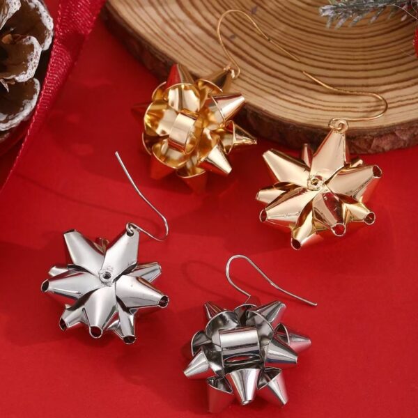 Wholesale Christmas Elk Snowflake Earrings