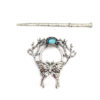 oly-1d24b65845de30d8e3754ec8b14bd9e7 Wholesale Cross-border Hot Selling Retro Nordic Imitation Moon Stone Butterfly Hairpin Viking Hair Stick Irish Norwegian Style Hair Aessories