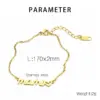 PVD Coated 18K Gold Plated Letter Stainless Steel MAMA Waterproof Non Tarnish Bracelets Necklace