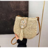 oly-1d5468391f71381b166728fc55ea081a Wholesale Raceway Woven Bag Textive Shoulder Crossbody Small Bag Women's Niche Simple Design Woven Women's Bag