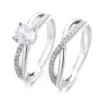 Wholesale Ig Style Round Copper Inlay Zircon Rings