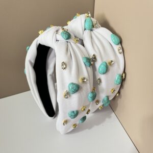 Wholesale Fabric Bohemian Style Knotted Wide-Brimmed Headband