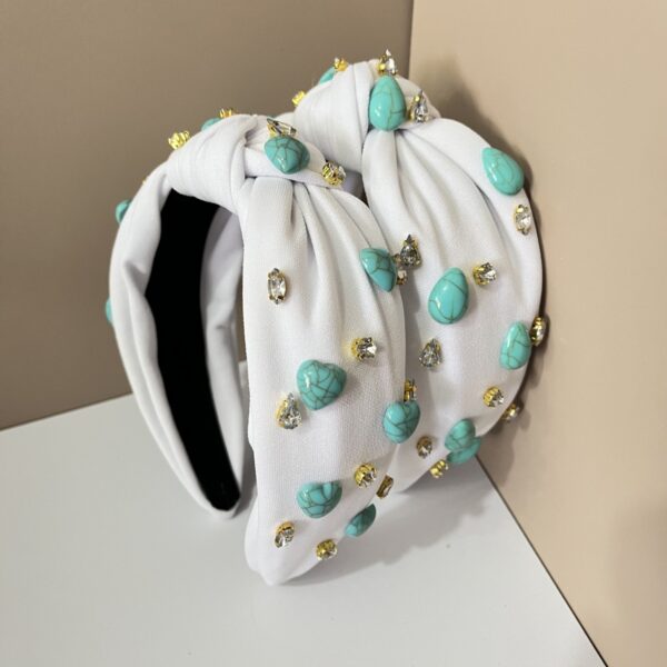 Wholesale Fabric Bohemian Style Knotted Wide-Brimmed Headband