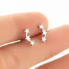 Wholesale PVD Coated 18K Gold Real Gold Plated Star 304 Stainless Steel Simple Style Korean Style Waterproof Non Tarnish Ear Studs