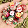 Wholesale Painted Acrylic Christmas Hand-painted Beads