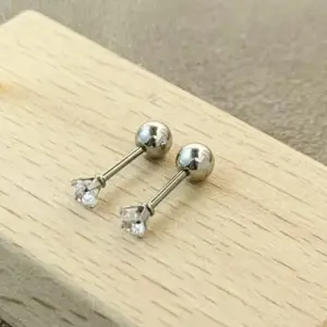 Silver / 3mm Pair