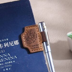 Dark brown wordless / 5*3.8cm