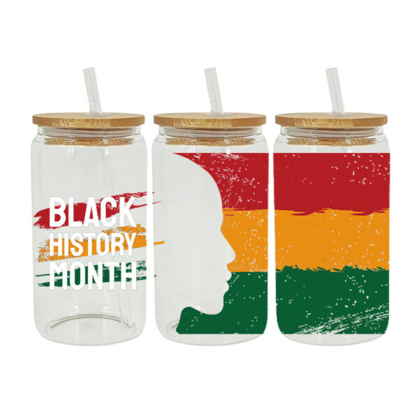 Wholesale Uv Transfer Sticker Glass Cup Crystal Label Crystal Sticker Cross-Border Exclusive for 16oz Glass Cup Special Sticker 23Cmx11Cm