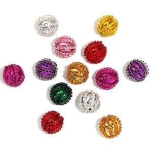 Claw chain pumpkin beads (randomly mixed colors 2) / 18mm