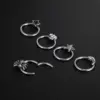 Wholesale Hip-hop Star Titanium Steel Polishing Nose Ring Nose Pin